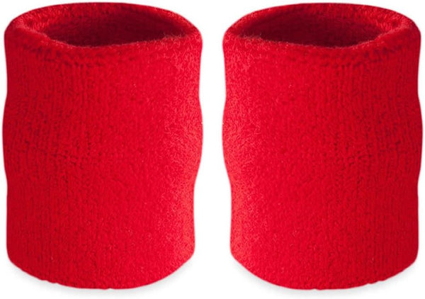 Suddora Arm Sweatbands, Absorbent and Breathable Thick Cotton Bands for Gymnastics, Basketball, and Football