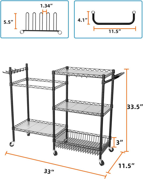 SINGAYE Dumbbell Rack, Workout Equipment Storage Organizer with Hooks for Home Gym