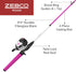Zebco Roam Spincast Reel and Fishing Rod Combo, 6-Foot 2-Piece Fiberglass Pole with ComfortGrip Handle