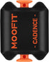 moofit Cadence Speed Sensor, Bluetooth & ANT+ Wireless RPM Cycling Sensor for Spin Bikes, IP67 Waterproof, Orange