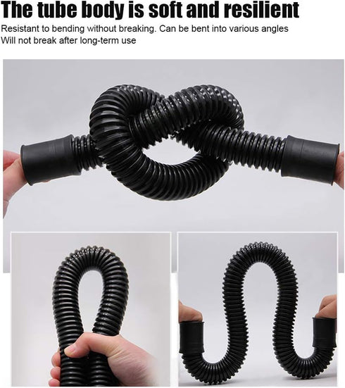 Aquarium Water Hose, 25mm PVC Tubing for Fish Corrugated Hose Water Supply and Bellows Pump Connection