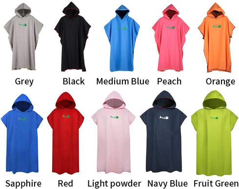 CALIDAKA Surf Poncho Changing Robe with Hood Changing Towel Poncho Robe Thick Quick Dry Microfiber Wetsuit Changing
