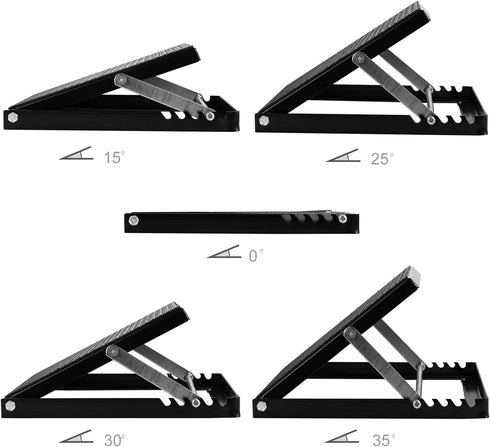 WL Professional Steel Calf Stretcher, Adjustable Ankle Incline Board, Slant Board with Non-Slip Surface, 16" x 14", 4