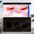 Pink Marble Aquarium Background, Art Abstract Terrarium Background, Colorful Marble Glass Background 30X12IN with 8 EVA