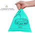 (1 15 Dog Poop Pickup Bags Holder Dispenser with Standard-Sized Leak-Proof Scented Doggy Waste Bags and Carabiner