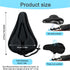 JLNGTHONG Bike Seat Cushion, Comfort Bicycle Seat Cover for Indoor and Outdoor, Universal Fit for Peloton, Stationary