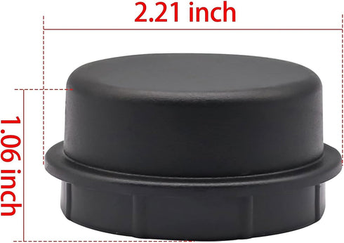 Golf Cart 2Pcs Front Hub Dust Cap Cover, Fits Club Car 2003-Up DS, 2004-Up Precedent, 2018-Up Tempo