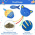 BINGPET Cat Birthday Catnip Toys, Cat Birthday Hat, Bandana and Cake Interactive Plush Kitten Chew Toys