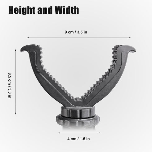 Rifle Tripod, Shooting Rest, Portable V Yoke Rest Mount for Hunting and Outdoors