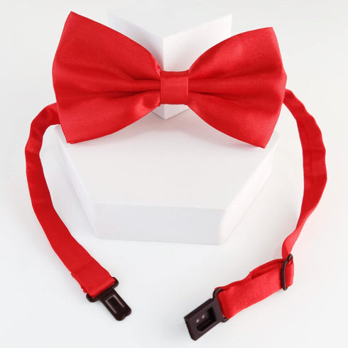 KOOMOX Red Bow for Dog, Adjustable Bow Tie Collar for Medium and Large Dogs Cats, 1 Piece Red