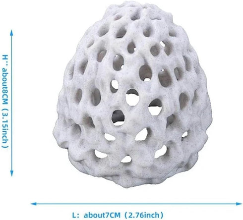 Bingche 3pcs Shrimp Dome Hiding Habitat Aquarium Beta Fish Tank Tunnel Hole Decoration Accessories