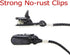 Set of 2 Cap Clips and Hat Chin Strap, Windproof Clip for Golfing, Fishing, and Sports