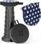 ALEVMOOM Upgraded 20.4" Portable Collapsible Folding Stool with Cushion Retractable Telescoping Stool