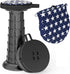 ALEVMOOM Upgraded 20.4" Portable Collapsible Folding Stool with Cushion Retractable Telescoping Stool