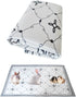 kathson Extra Large Rabbit Cage Liner,78.739.4in Reusable Guinea Pigs Rug Anti-Slip Dog