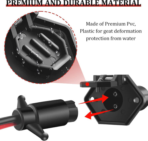 Trolling Motor Plug, Trolling Motor Plug and Receptacle 12v Compatible With Minn Kota Marine Boat, Male & Female Trolling Motor Connector, Waterproof Trolling Motor Quick Connect, Quick Connect Electr by Moestoont