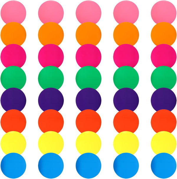 Tupalizy 40PCS Circle Stickers Floor Dots Colored Spot Markers for Classroom Gym Sports
