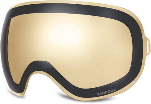 VANRORA X-Mag Ski Goggles Replacement Lens - Extra Anti-Fog Snowboard Goggles Lens with UV Protection