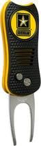 Team Golf Military Army Retractable Divot Tool - Switchblade with Double-Sided Magnetic Ball Marker