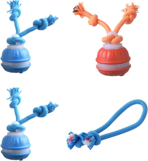 NIHUIFA Automatic Bouncing Toy with Interactive Sound Chew Resistant ABS for Indoor Outdoor Puppy Play