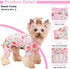 Girl Dog Pajamas, Cotton Stretchable Jammies for Extra Large Dogs, Spring Summer Doggie Pjs for Female Male (Peach