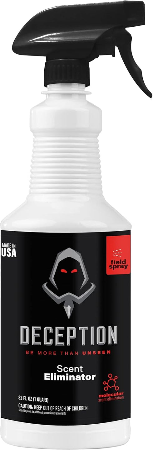 Hunting Field Spray - 32oz Scent Remover Bottle for Clothing Safe Odor Control