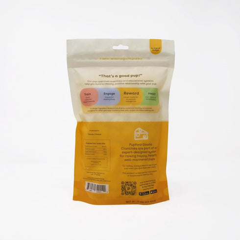 Pupford Cheese Crunchies, Premium Single-Ingredient Treat for Dogs & Puppies (Gouda, 7.50 oz)