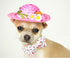 Floral Adjustable Dog Collar with Bows for Girls, Spring Gift for Medium Small Large Dogs