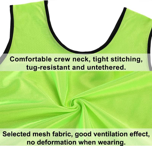 Scrimmage TopTie Training Vests Soccer Bibs Sports Pinnies Practice Jersey for Adult Youth
