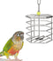 Hypeety Parrot Foraging Feeder, Stainless Steel, 4.09 x 4.09 x 3.85 in, Bird-safe, Dishwasher Safe, Filled with Nuts,