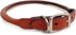 Rolled Leather Dog Collar, 3/8” X 12” Tan