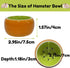Ceramic Hamster Bowl, Small Animal Food Dish for Guinea Pig, Rabbit, Gerbil, Chinchilla, Hedgehog, Sugar Glider, Rat (2