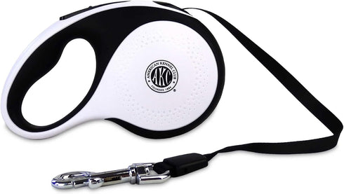 American Kennel Club 16.4ft Retractable Tangle-Free Dog Leash for Dogs up to 110 lbs, Ergonomic Grip