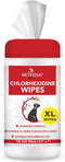NOVEHA XL Cleansing Wipes with Aloe for Cats and Dogs - 120 Count Extra Large Size Wipes for Facial and Underarms