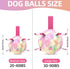 QDAN Soccer Ball Dog Toys - Gradient Interactive Tug of War, 8 Inch Durable Water Toy for Small & Medium Dogs