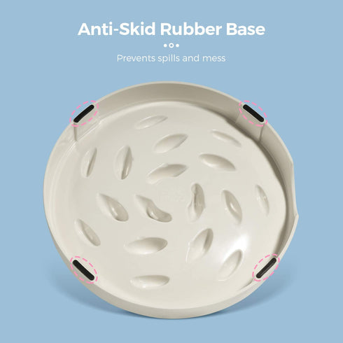 Slow Feeder Bowl for Cats and Small Dogs - Cilkus Fish Pool Design, Dishwasher Safe, Green