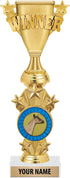 Crown Awards Personalized Winner Dairy Goat Trophies - 10.5" Gold Dairy Goat