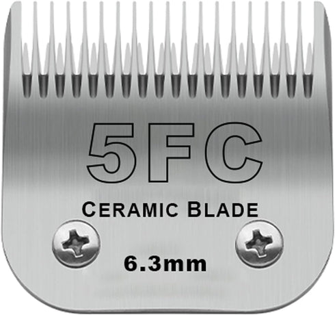 Pet Dog Grooming Clipper Blades, Made of Ceramic Blade & Stainless Steel Blade (5FC-6.3mm)