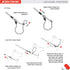 EzyDog Luca All-in-One Slip Collar Climbing Rope Dog Leash Combo - Best for Control, Training, Correction for Medium