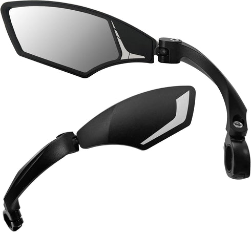 Hafny HF-MR095 New Handlebar Bike Mirror, HD Blast-Resistant, Adjustable Rotatable Rearview Bicycle Mirror