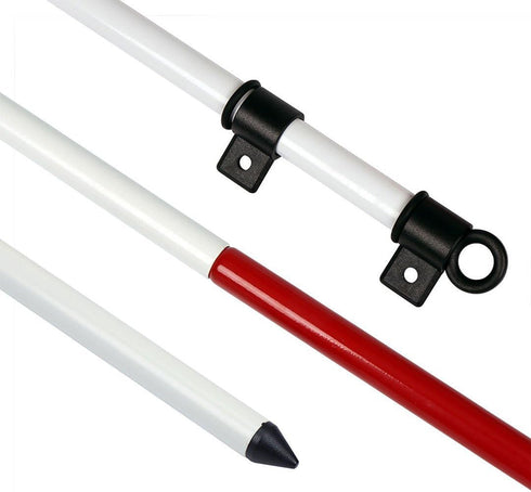 KINGTOP Golf Flagstick 6ft, Portable Five-Section Design for Backyard Practice Putting Green and Driving Range Golf Pin