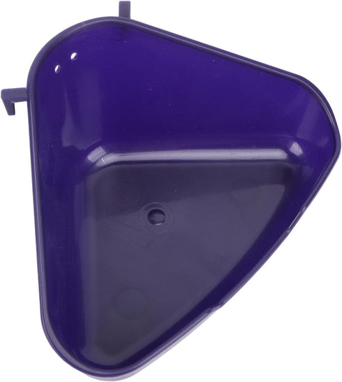 Triangle Corner Potty Sandbox, Plastic Wall Hanging Anti Splashing Small Animals Litter Box Bath Tub Container