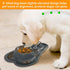 Dog Bowls Stainless Steel Slow Feeder Set with Silicone Mat, 100% Waterproof BPA Free No-Spill Pet Feeder Water Bowls