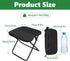 198LBS Portable Folding Camping Stool - Ultralight Pocket Collapsible Chair with Carry Bag Capacity for Adults Travel