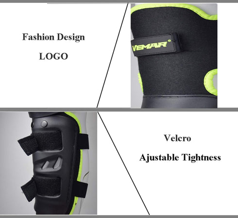Motorcycle Knee Shin Guard Pads for Men Women, Anti-Slip Protector Adjustable Motocross Knee Protection Gear