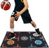 Topyond Basketball Footstep Training Mat, Non Slip Silent Rubber, 76x106.7x0.2cm, Agility Dribble Trainer for All Ages