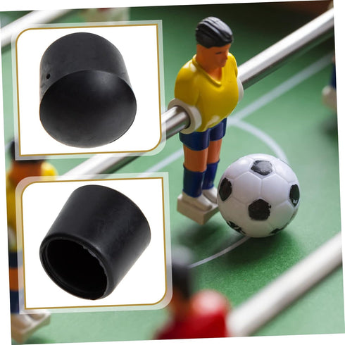 16 Pcs Foosball Table End Caps Plugs for Soccer Table Rods Accessories for Football Machines Ideal for Indoor