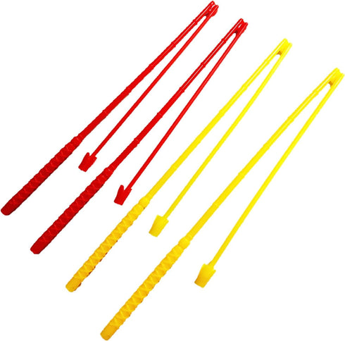 Fishing Game Replacement Rods – 4-Pack, Lightweight Plastic Poles for Kids Fishing Toy Sets