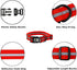 Waterproof Dog Collar, Anti-Odor Durable Adjustable PVC & Polyester Soft with Reflective Cloth Stripe Basic Collars