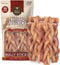 Bully Bunches All Natural 6" Standard Braided Bully Sticks - Odour Free,